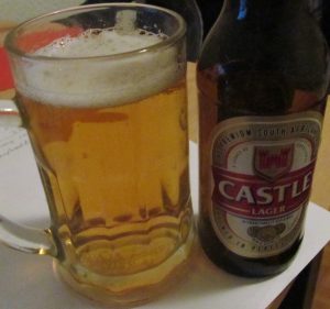 Castle Lager, South Africa's national beer.
