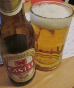 Castle Lager, South Africa's national beer.
